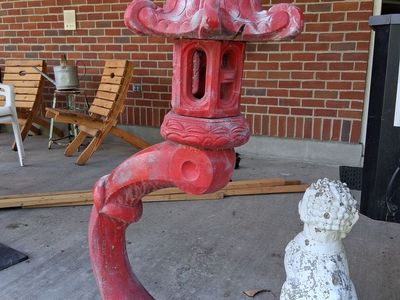 48" Cantilevered Asian Garden Lantern Sculpture