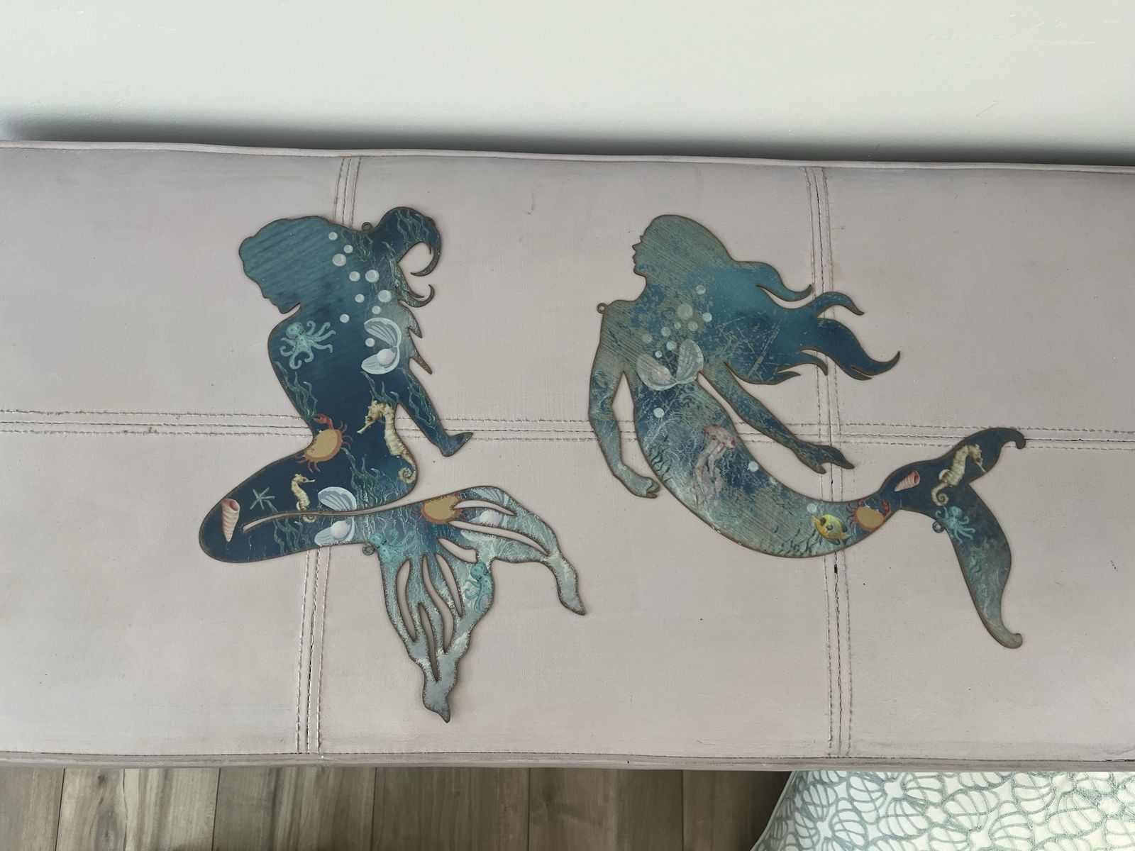 Mermaid Metal Wall Art Decor 