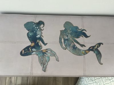 Mermaid Metal Wall Art Decor