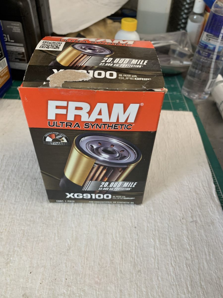 FRAM XG9100 Ultra Synthetic Oil Filter with SureGrip - 20,000 Mile Protection