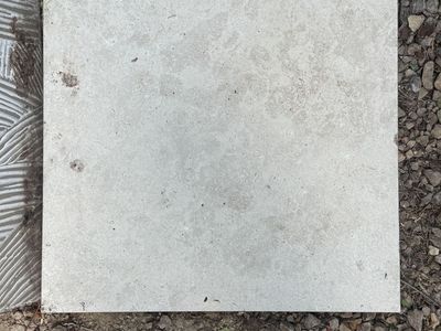 Qty 14 Porcelain Tile Pavers 24x24 -White/Matte