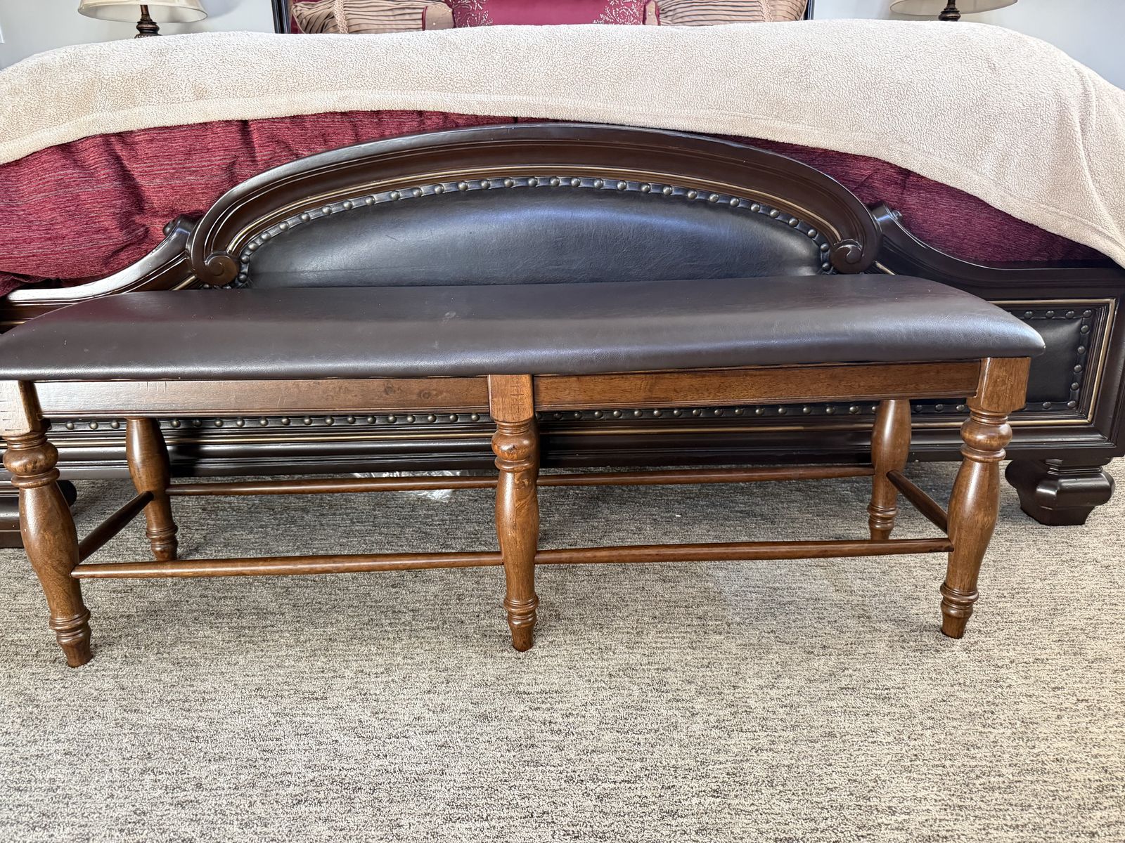Leather Bench
