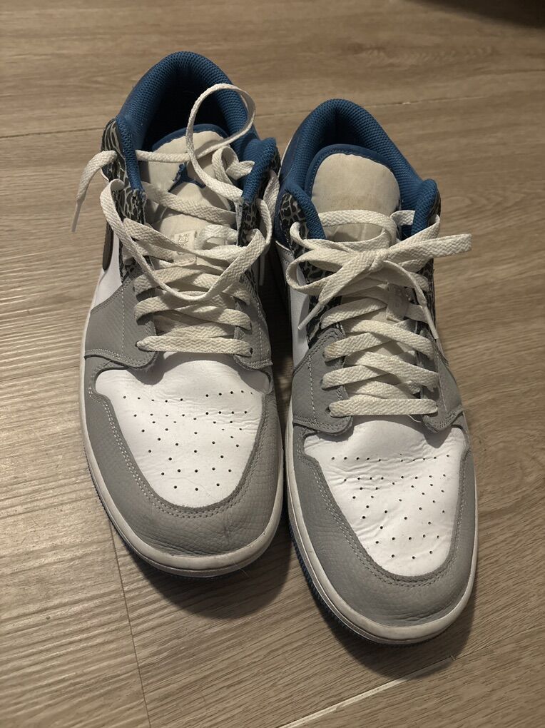 Size 14 Elephent Print Jordan 1 Lows