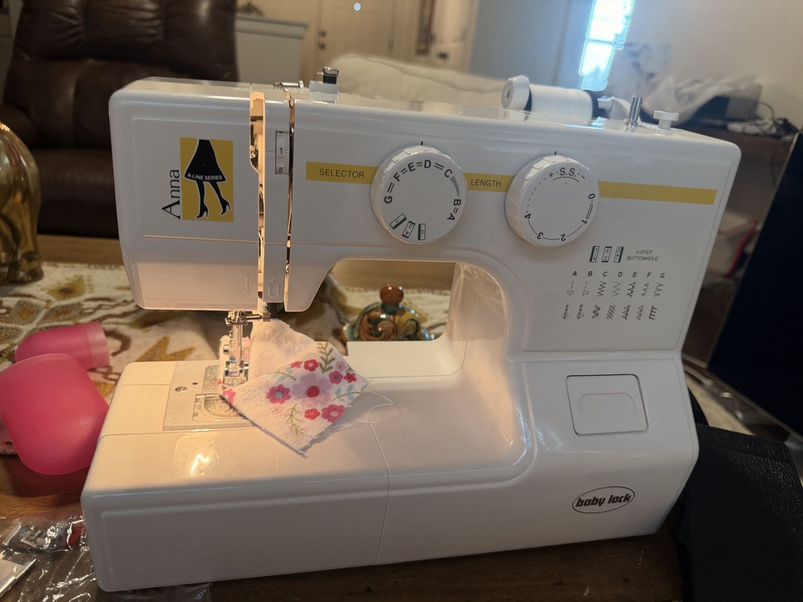 Baby Lock Anna A-Line Series Sewing Machine - White
