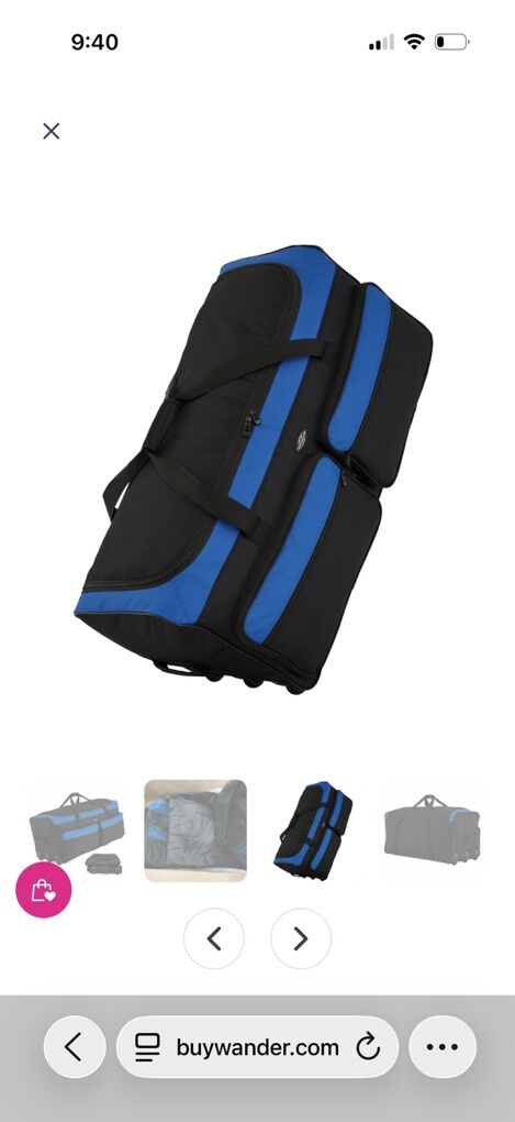 Traveler's Club 36 3-Wheel Rolling Duffel Bag