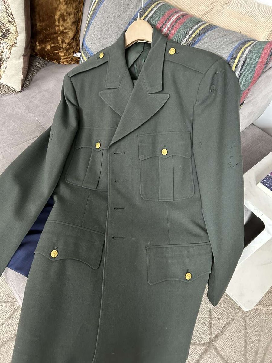 Vintage Military Suit 2 Piece Set Green