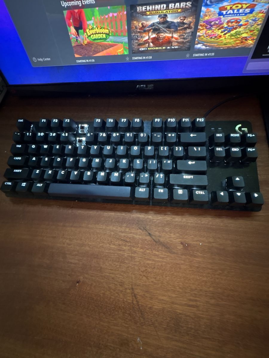 Logitech G413 TKL SE Mechanical Gaming Keyboard (Missing 2 Keycaps)