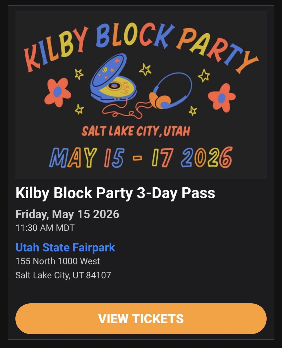 Kilby Block Party VIP 3-Day Pass