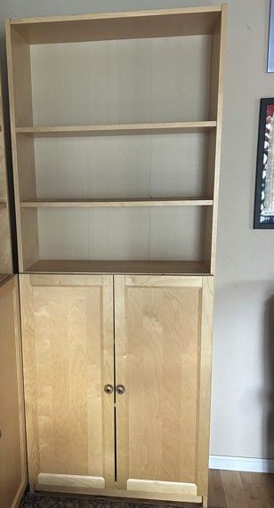 6 shelf Ikea cabinet