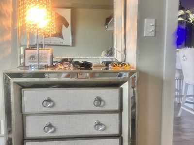Dresser drawers nightstand vanity