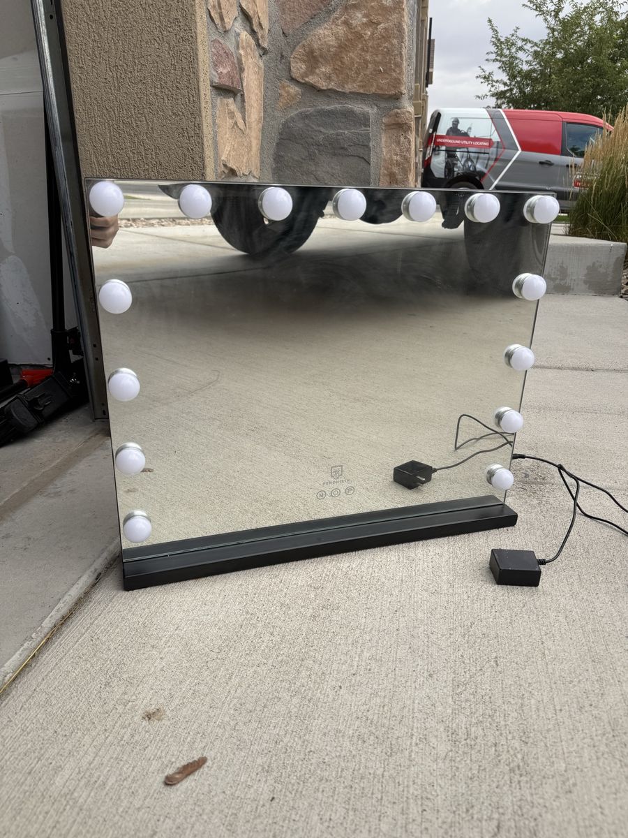 Peronista Vanity Mirror with Lights - Large, Dimmable LED Makeup Mirror