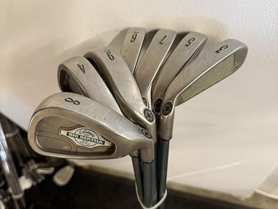 Callaway x-12 irons 3-9 graphite shafts, great condition for being a old club