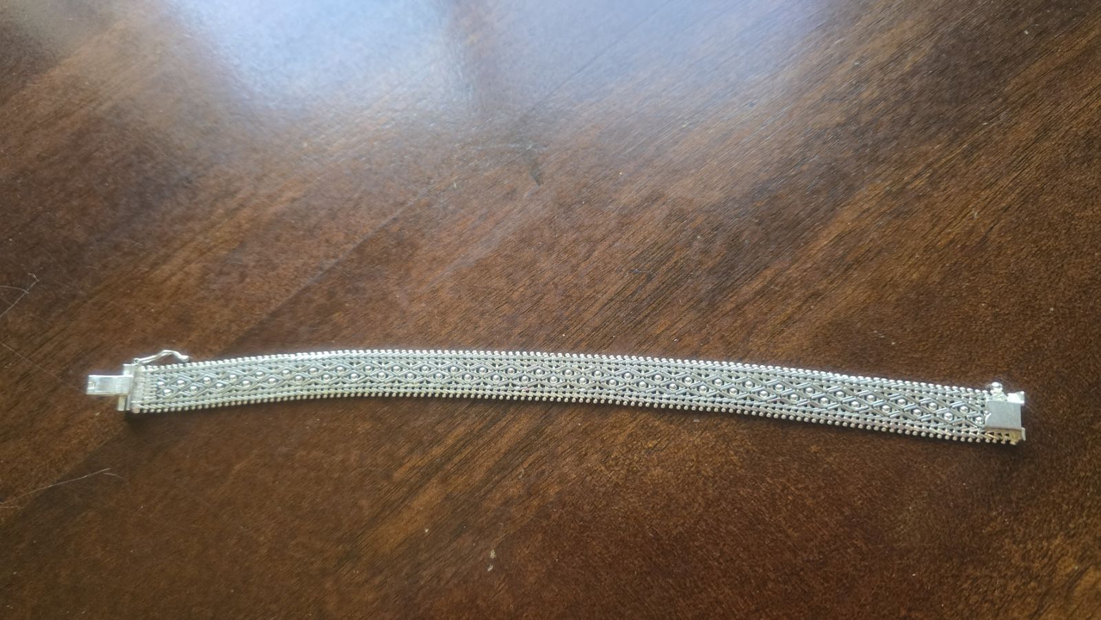 Imperial Silver Diamond-Cut & Polished Bead Sterling Bracelet