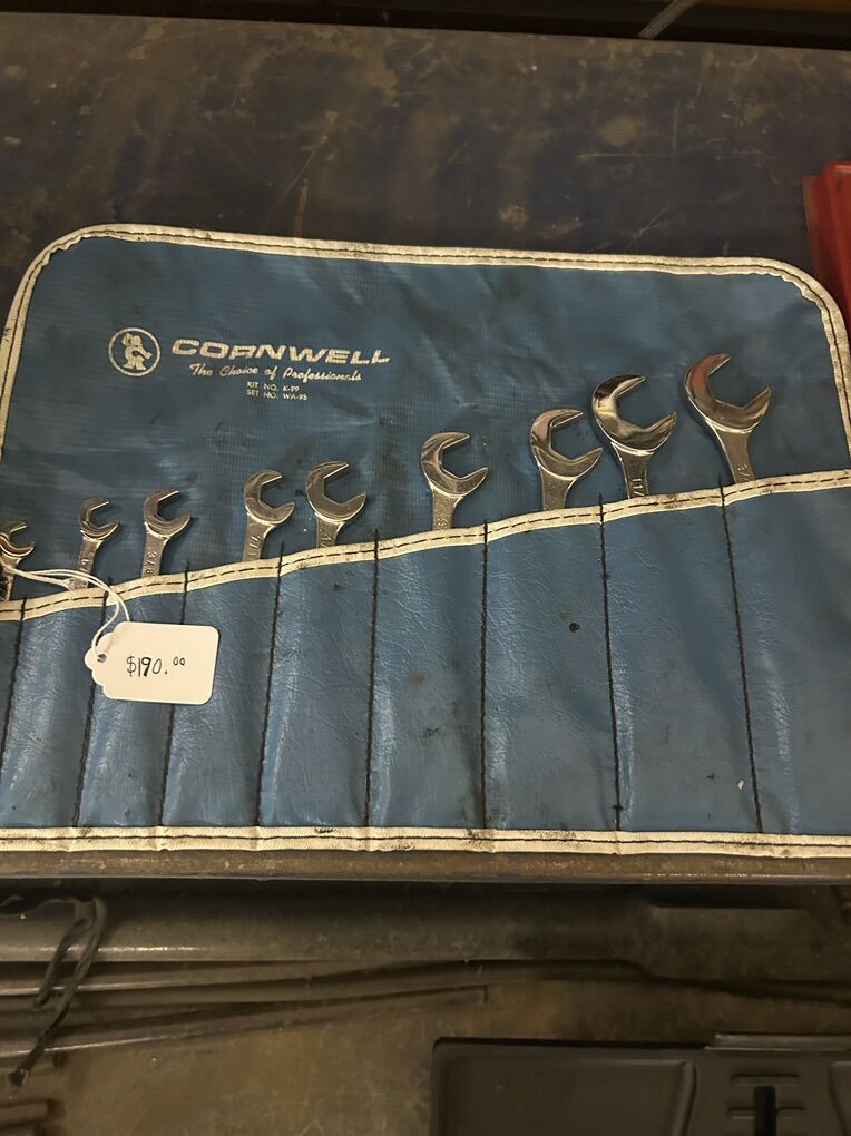 Cornwell 9 Pc Open And Box Wrench Set