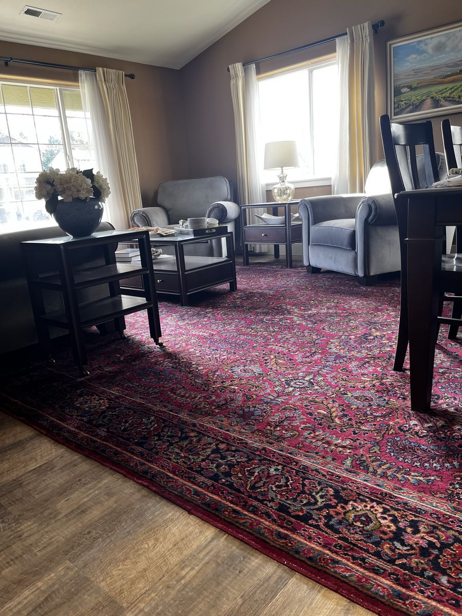 Karastan 16’x11’Wool Area Rug w/ pad Traditional Persian Design