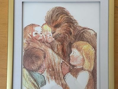 Star Wars, Jesus, Chewbacca, Art, Gag gift