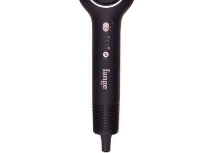 L'ange Axia HaloRing Hair Dryer - New, Black, Fast Drying, Multiple Heat Settings