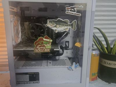 Custom Gaming PC Desktop - White Case, Sapphire Graphics Card