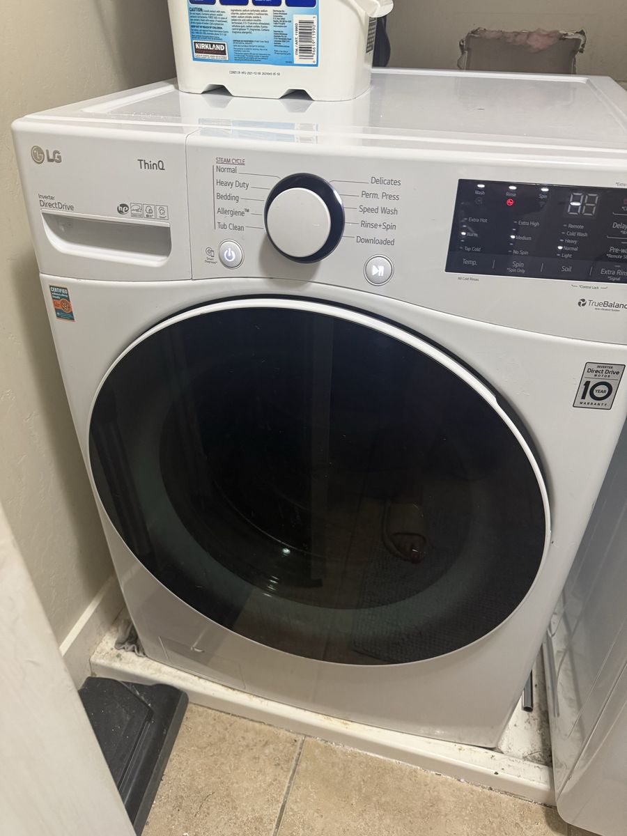 LG energy, efficient, front loader, washer, and dryer