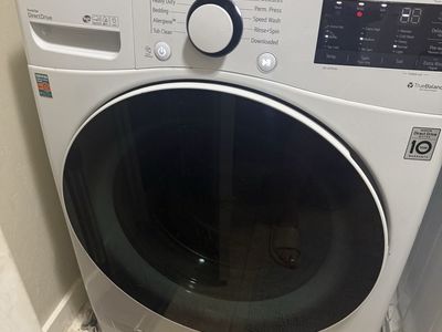 LG energy, efficient, front loader, washer, and dryer