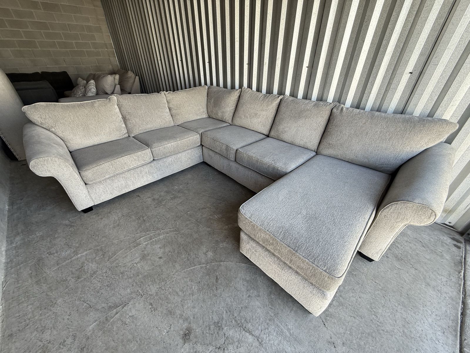 Gray sectional couch - Free delivery!