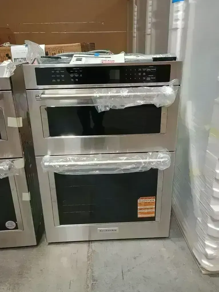 NEW KITCHENAID 30 INCH MICROWAVE WALL OVEN COMBO