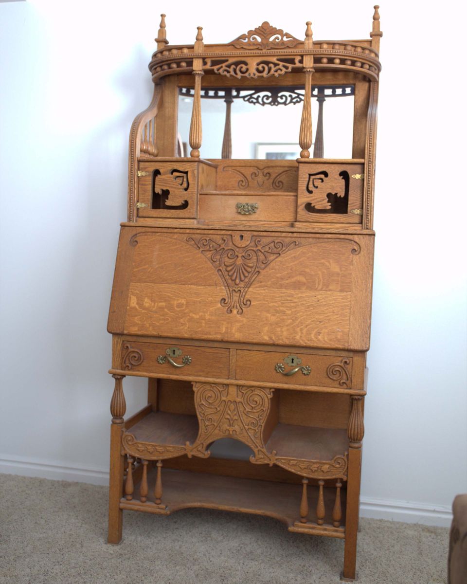 Oak Secretary Desk