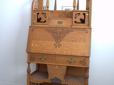 Oak Secretary Desk