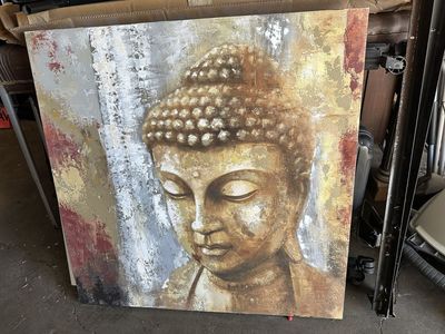 Large Buddha Canvas Painting Artwork Wall Art