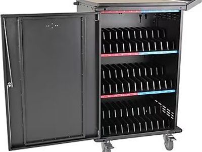 Tripp Lite 36-Port AC Charging Cart Storage Station Chromebook Laptop Tablet, Black. 3 available