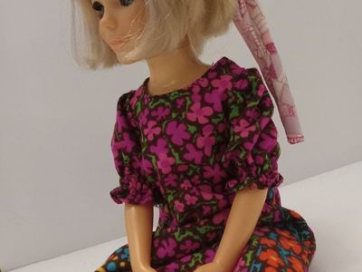 Vintage 1970s Ideal Kerry Doll - 18" Crissy's Friend Growing Hair Toy