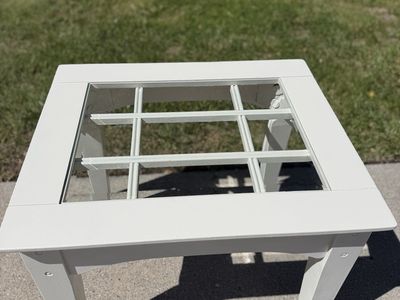 Accent Table or side table with Glass Top