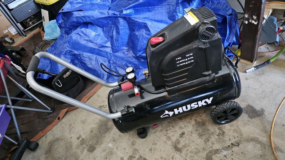 Husky 5 Gallon Portable Electric Air Compressor - 150 PSI Max, 4.0 SCFM