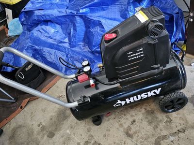 Husky 5 Gallon Portable Electric Air Compressor - 150 PSI Max, 4.0 SCFM
