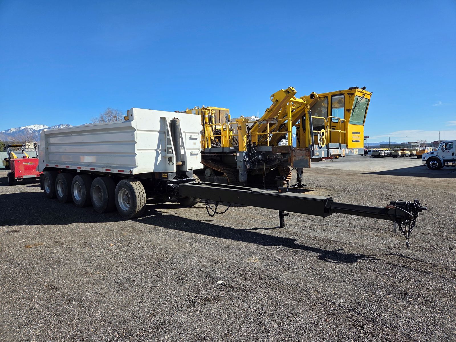 2017 Williamsen WPED5D-SL2255-T 5 Axle End Dump Pup, NEW PAINT ON FRAME