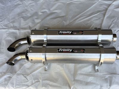 Trinity Racing Stage 5 Dual Exhaust Mufflers & Exhaust Tips- No mid pipe