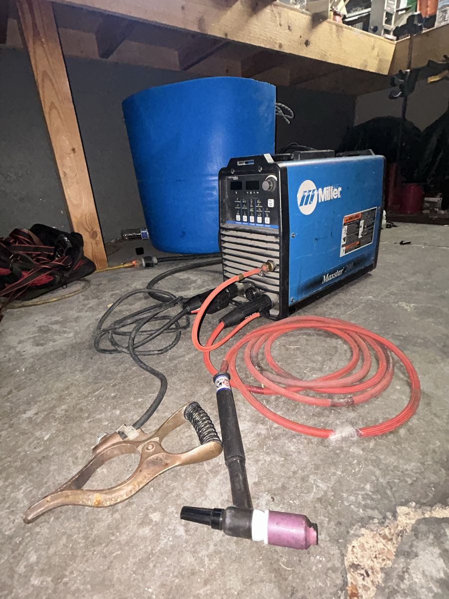 Miller Maxstar 200 DX DC Inverter TIG/Stick Welder for Steel, Medium Industrial