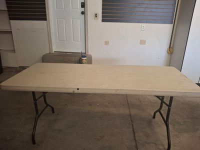 Lifetime Plastic Folding Table White Off-White 6ft