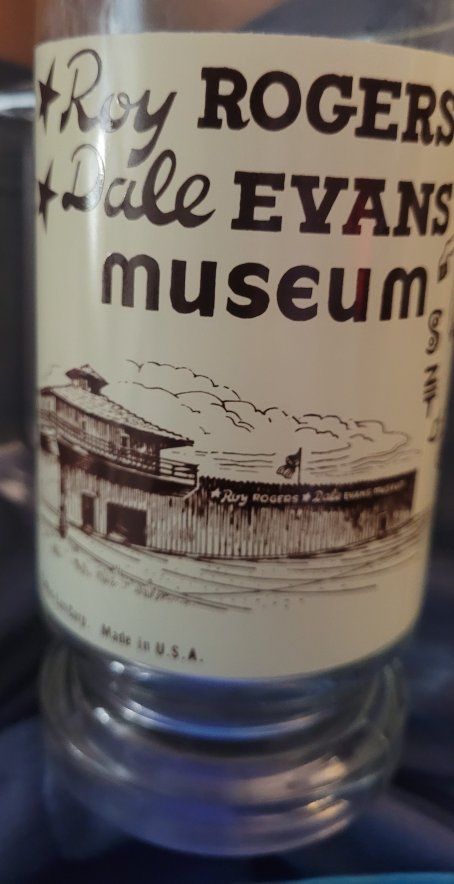 Vintage Roy Rogers & Dale Evans Museum Victorville, CA Glass Cup/Mug - Collectible Memorabilia.  Great collection