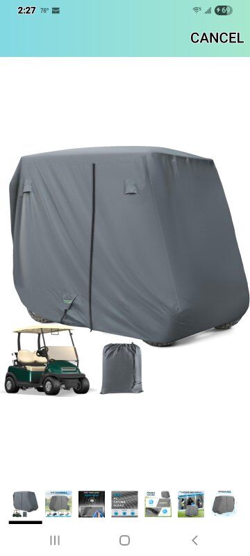 New in Package! Universal Golf Cart Cover 600D