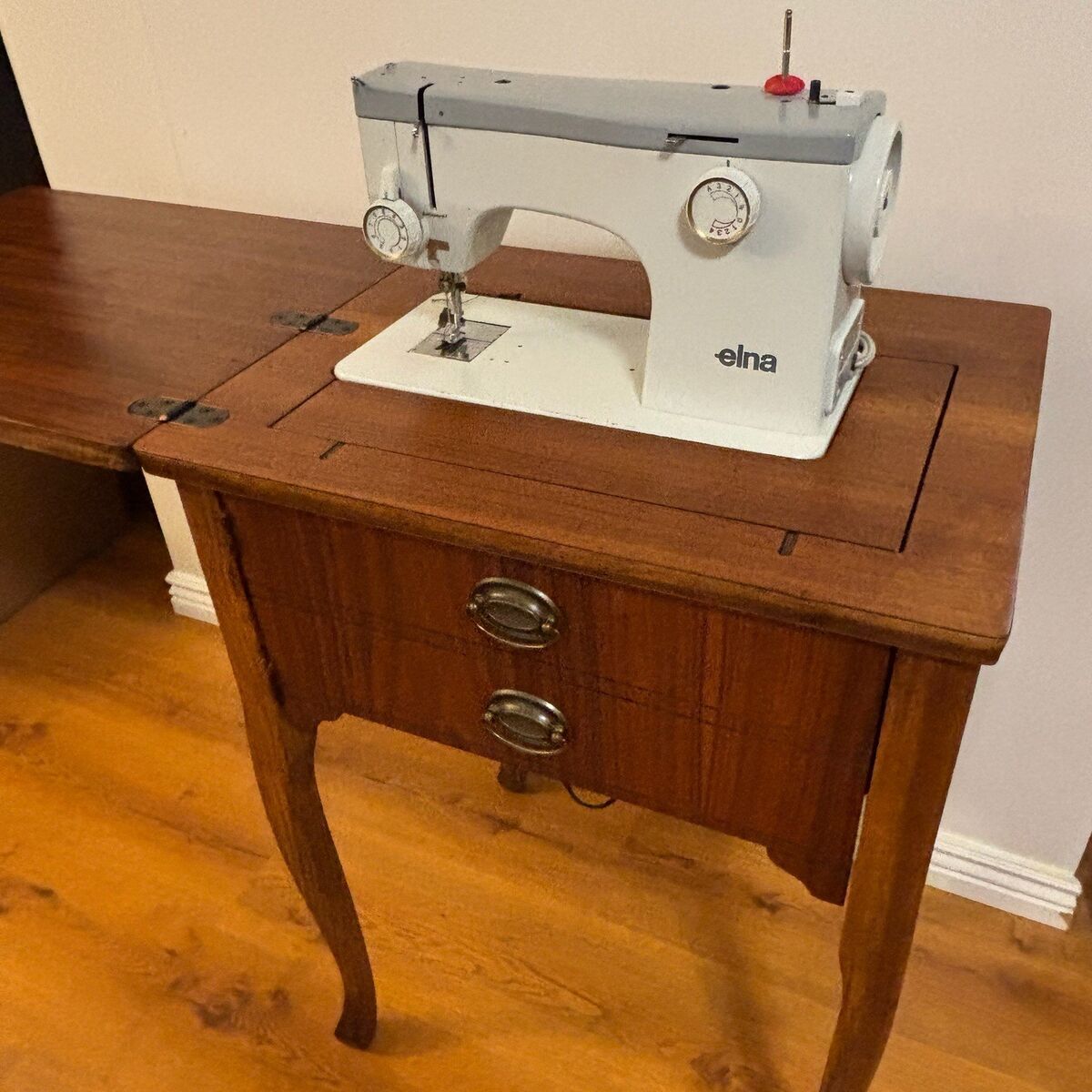 Sewing Cabinet with Sewing Machine $150.00 OBO