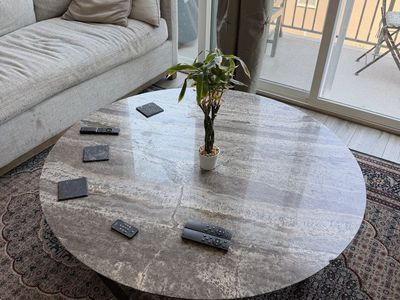 Flexform - Natural Stone Round Coffee Table