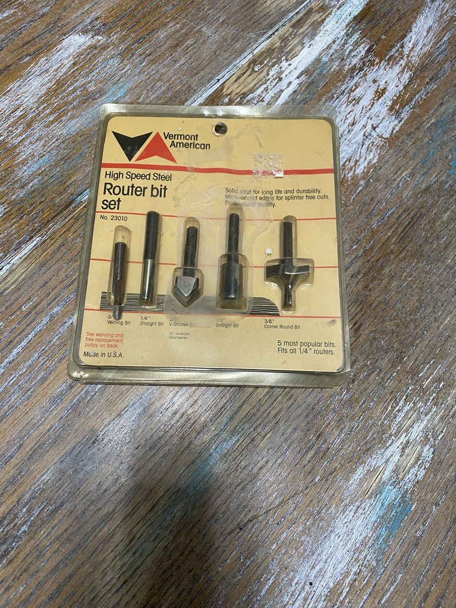 High Speed Router Bit Set of 5 