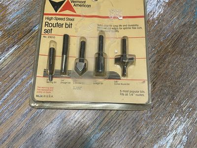 High Speed Router Bit Set of 5