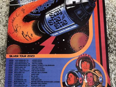 Say She She The Dreamline Silver Tour 2023 Signed Concert Poster Daninnprints Art