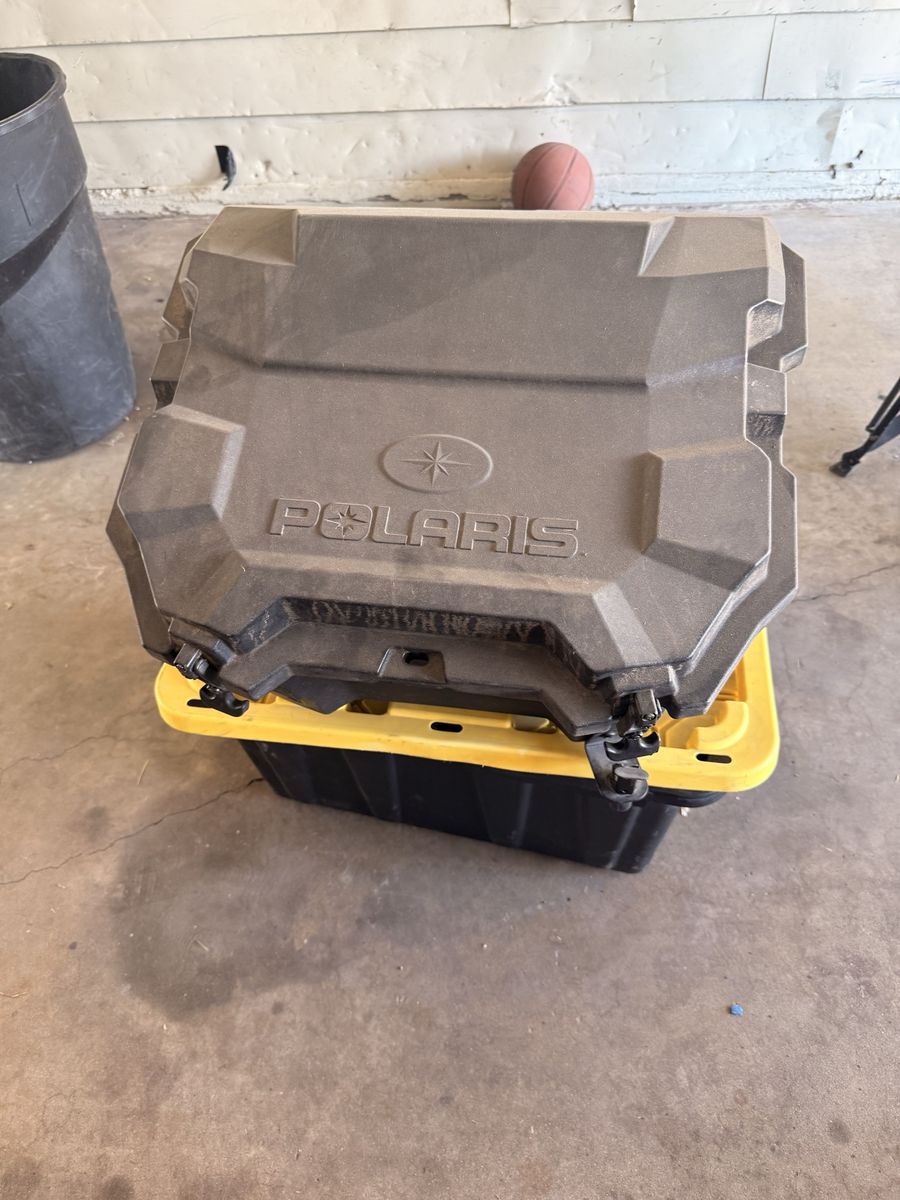 Polaris Lock & Ride Storage Cargo Box/cooler - Black ATV/UTV Rear Rack Mount Rzr turbo S