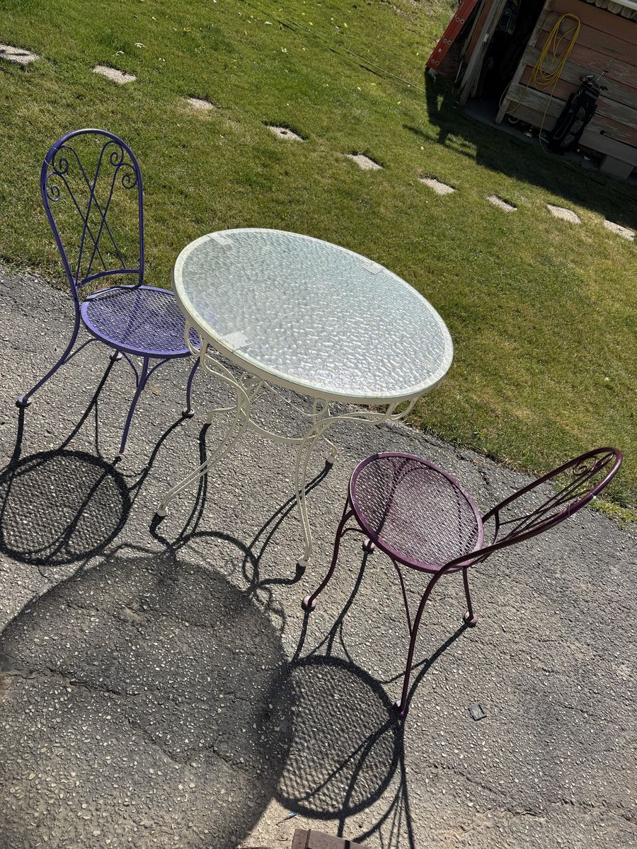 Old Chairs and Table