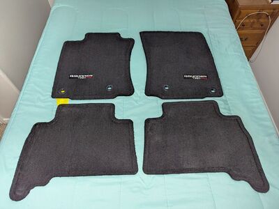 Genuine 2013-2024 Toyota 4Runner TRD PRO Carpet Floor Mats Set 4 Black - NOS