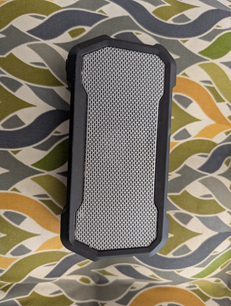 Rugged Portable Bluetooth Speaker - Black/Grey, Wireless Audio, Durable Design