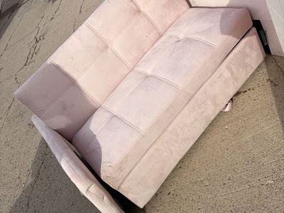 Pink couch bed